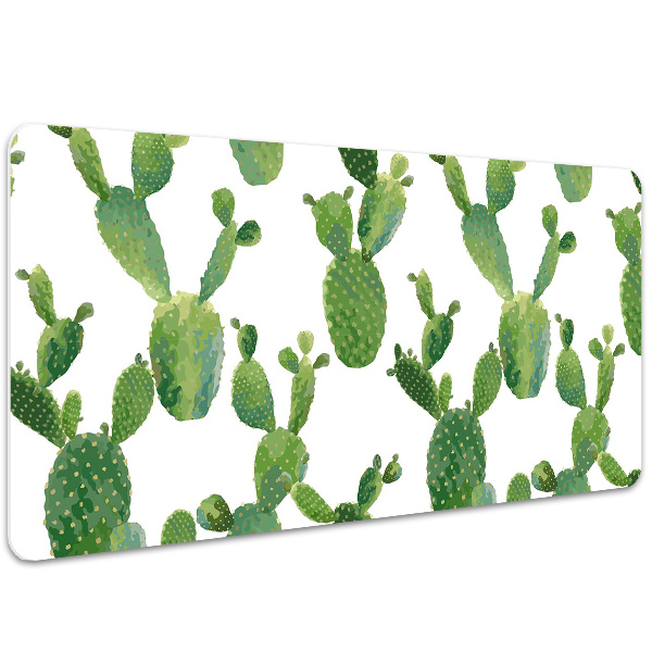 Large desk mat for children cacti