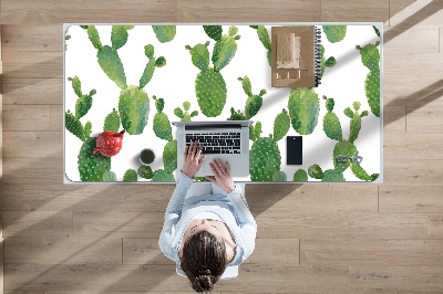 Large desk mat for children cacti
