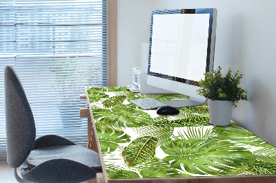 Full desk pad tropical leaves