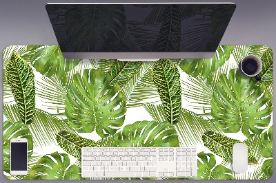 Full desk pad tropical leaves