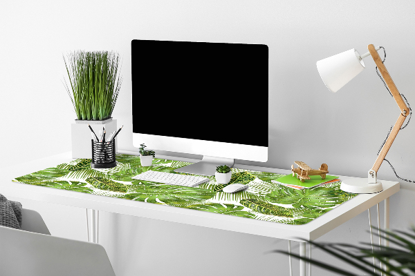Full desk pad tropical leaves