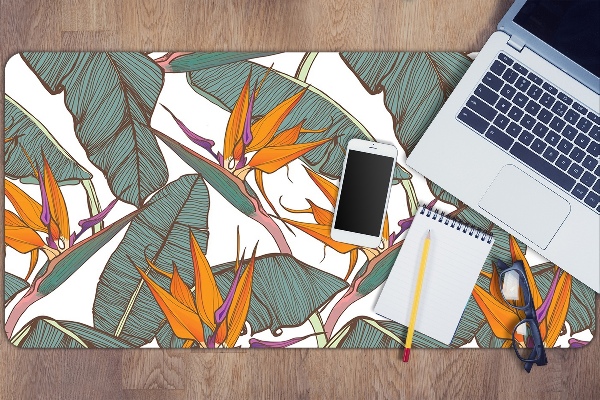 Large desk mat for children Tropical