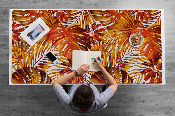 Full desk mat fiery leaves