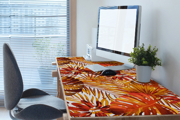 Full desk mat fiery leaves