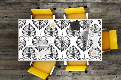 Large desk mat for children monstera