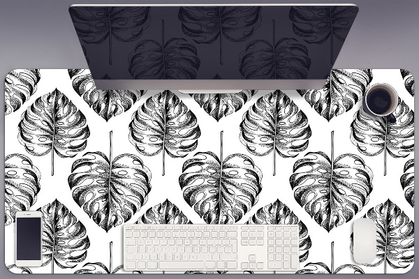 Large desk mat for children monstera