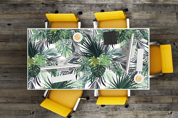Full desk mat Green leaves