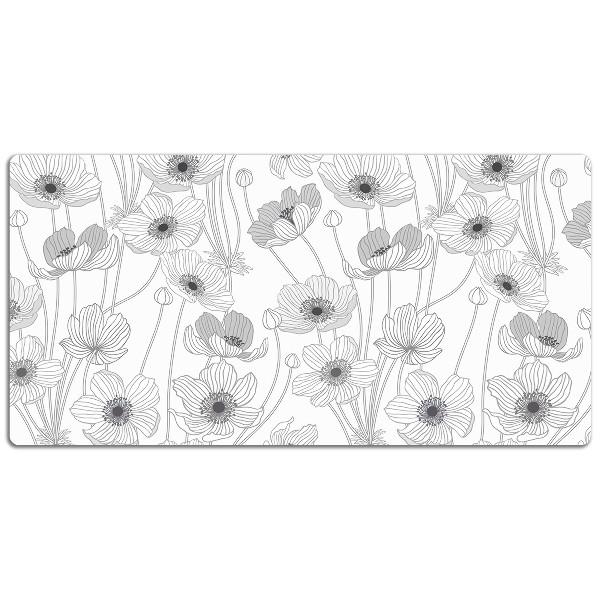 Large desk pad PVC protector Outline Mac