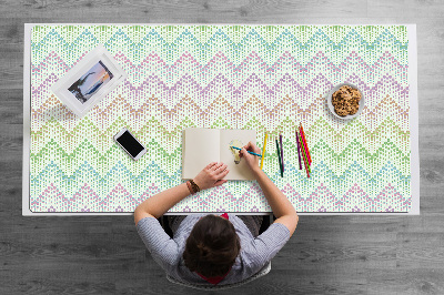 Full desk protector Dots herringbone