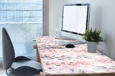 Desk pad flowers painted