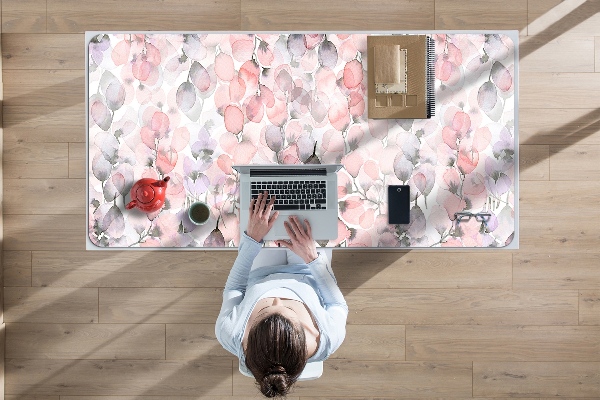 Desk pad flowers painted