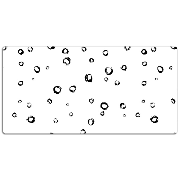 Full desk mat drawn wheels