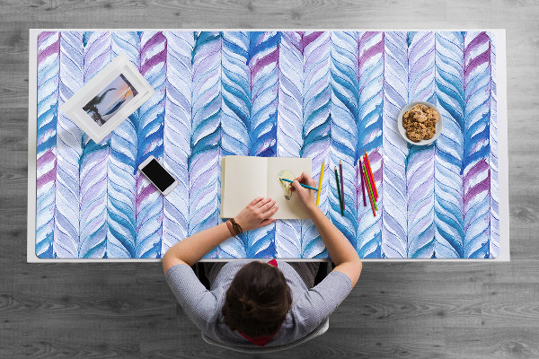 Full desk mat Herringbone pattern