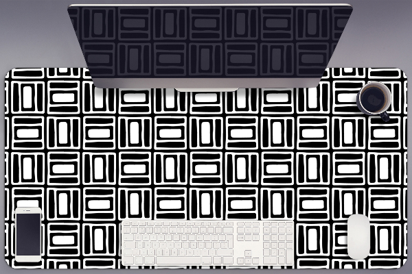 Full desk pad geometric pattern