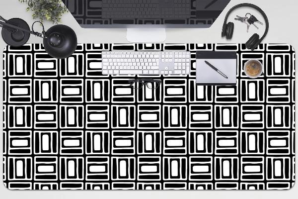 Full desk pad geometric pattern