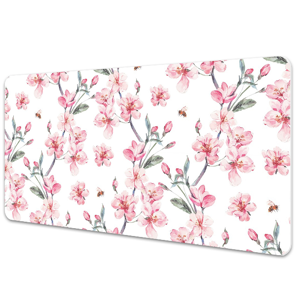 Desk pad subtle flowers