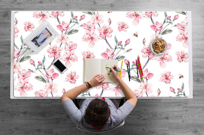 Desk pad subtle flowers