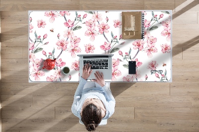 Desk pad subtle flowers