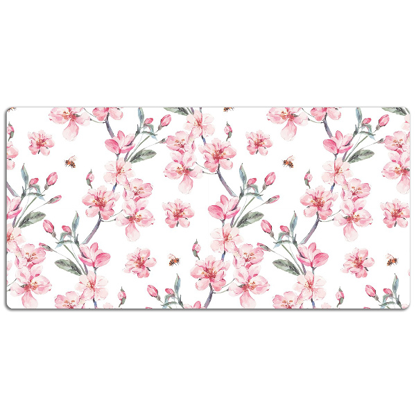Desk pad subtle flowers