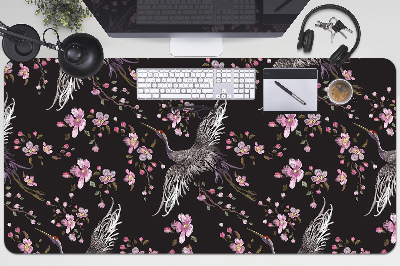Desk pad Herons and flowers