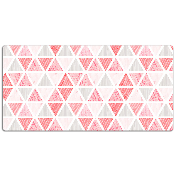 Desk pad pink triangles