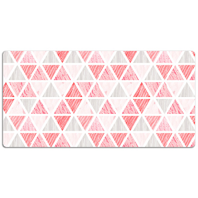 Desk pad pink triangles