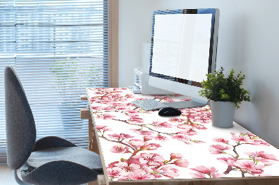 Large desk mat for children Cherry Blossom