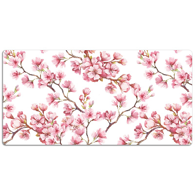 Large desk mat for children Cherry Blossom