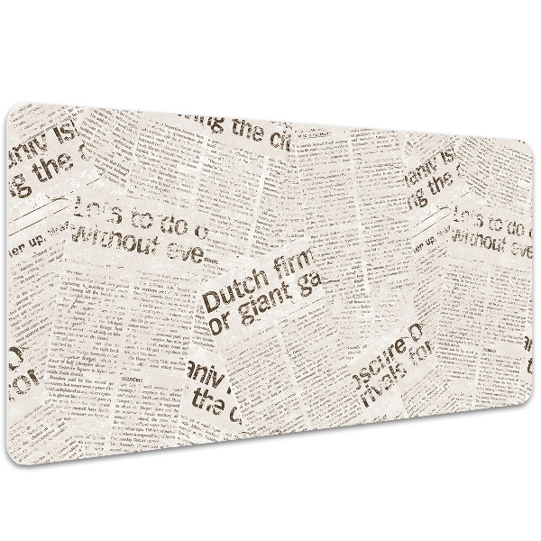 Full desk protector Vintage Newspapers
