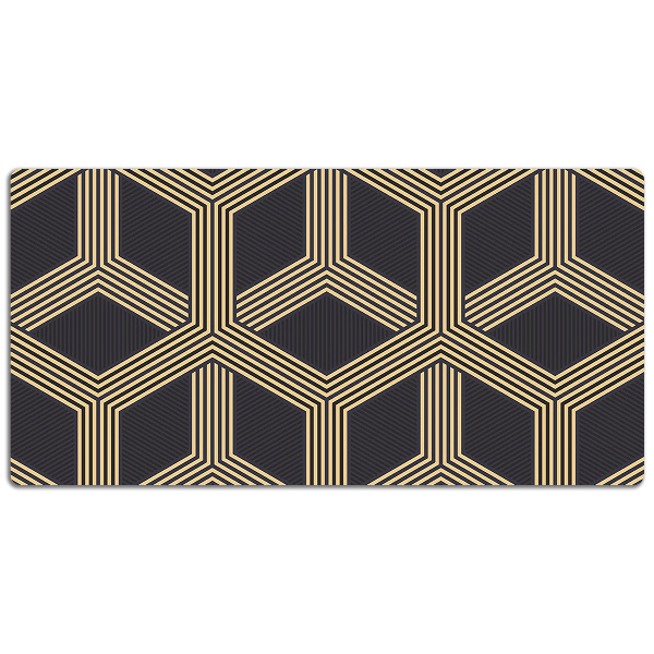 Full desk pad geometric pattern