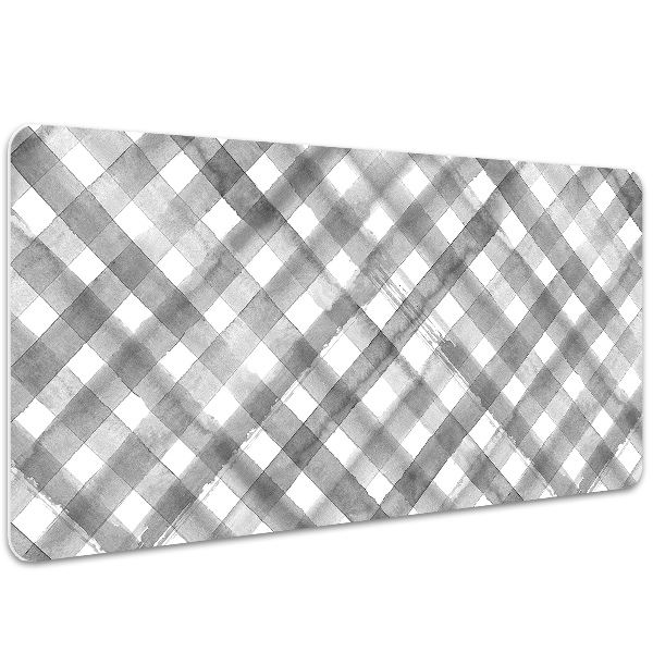 Large desk mat for children gray grille