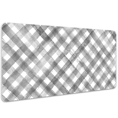 Large desk mat for children gray grille
