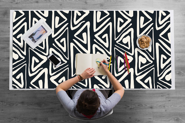 Full desk pad geometric pattern