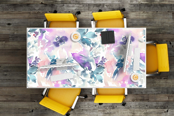 Full desk mat Flower garden