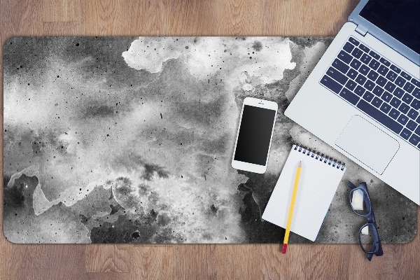 Large desk mat table protector Dark clouds