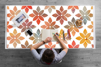 Full desk mat flowery pattern