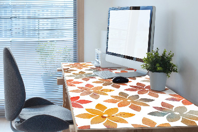 Full desk mat flowery pattern