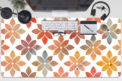 Full desk mat flowery pattern