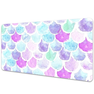 Desk pad colored drops