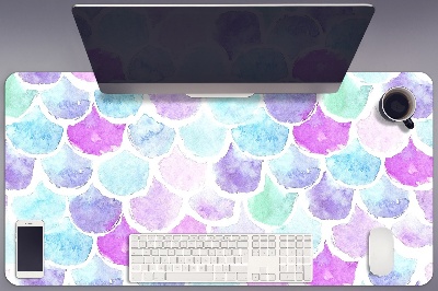 Desk pad colored drops