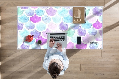 Desk pad colored drops