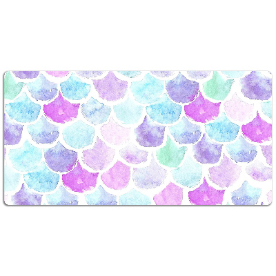 Desk pad colored drops