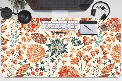 Desk mat artistic Flowers