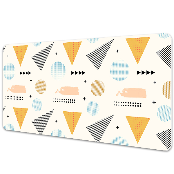 Full desk pad colored shapes