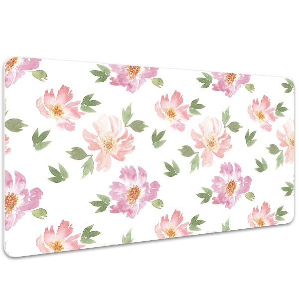 Desk pad watercolor Flowers