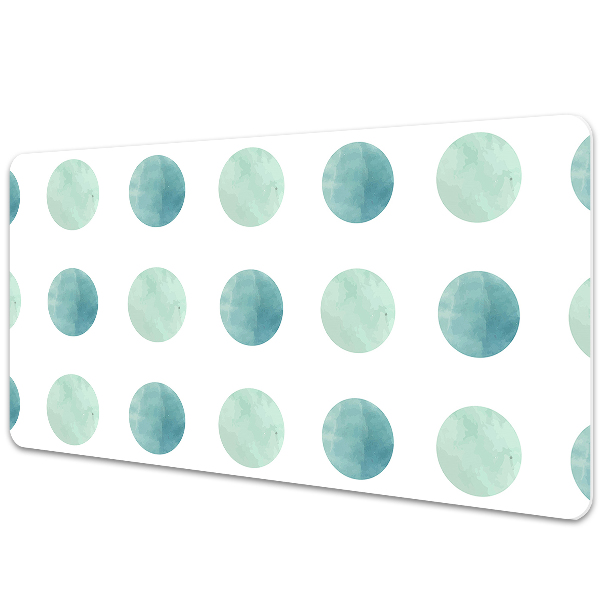 Desk pad watercolor dots