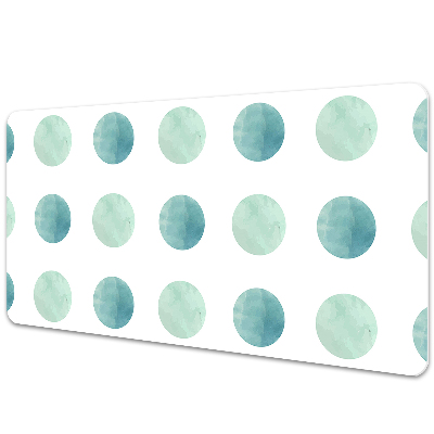 Desk pad watercolor dots