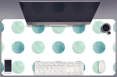 Desk pad watercolor dots