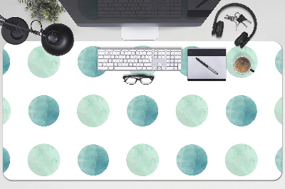 Desk pad watercolor dots
