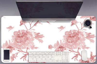 Full desk protector pastel flowers